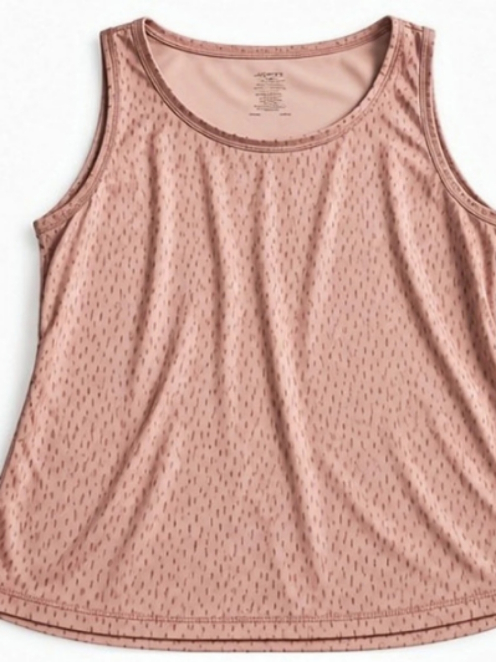 Jockey Women's Large Pink Printed Performance Tank Top Athletic Workout L